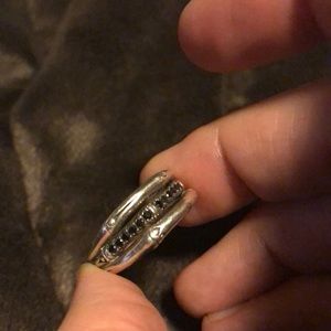 John Hardy black sapphire bamboo ring size 5.5